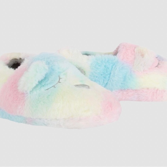 Jessica Simpson NWT Girl's Plush Slippers with Memory Foam size XL (4-5) - Picture 7 of 8
